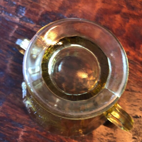 Federal Madrid Yellow Depression Glass Sugar Bowl - Picture 3 of 10